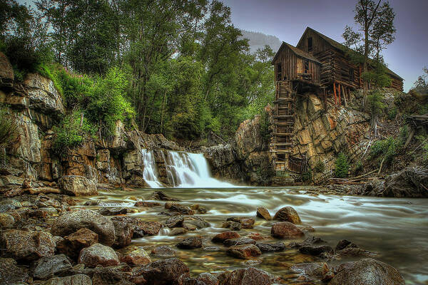 Crystal Mill Art Print featuring the photograph Crystal Mill  by Ryan Smith
