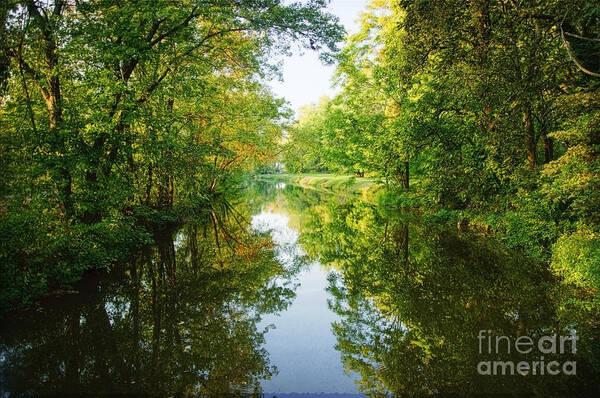 Canal Art Print featuring the photograph D and R Canal by Debra Fedchin