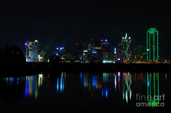 Dallas Art Print featuring the photograph Dallas Reflections by Charles Dobbs