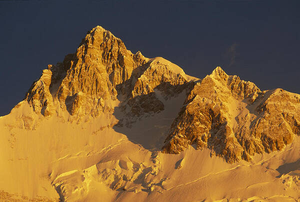 Feb0514 Art Print featuring the photograph Dawn On Kangchenjunga Talung Face India by Colin Monteath