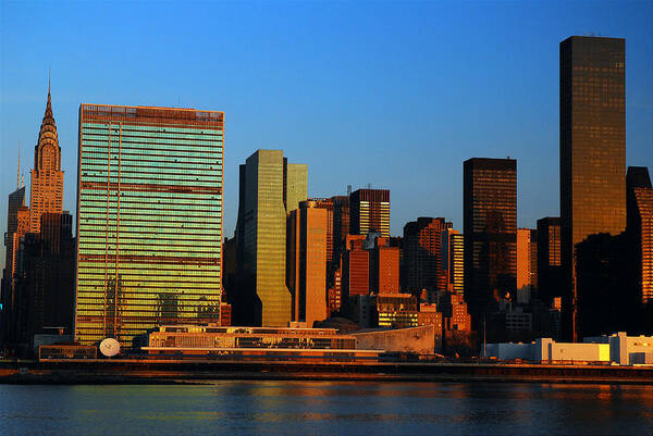 New Art Print featuring the photograph Dawn on Manhattan by James Kirkikis