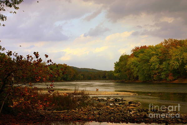 Landscape Art Print featuring the photograph Delaware River by Marcia Lee Jones