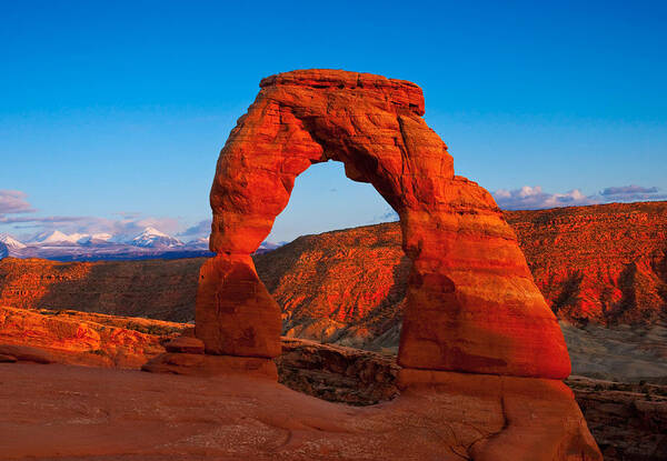 Rocks Art Print featuring the photograph Delicate Arch by Darren Bradley