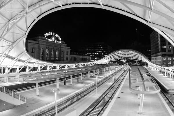 Denver's Union Station Art Print featuring the photograph Denver's Union Station by Kristal Kraft