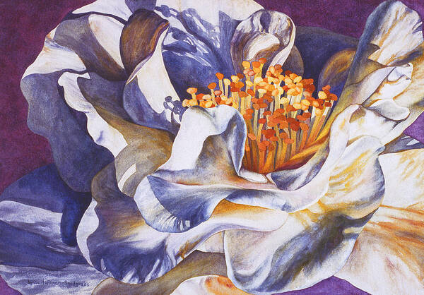Flower Art Print featuring the painting Desirea by Lynda Hoffman-Snodgrass