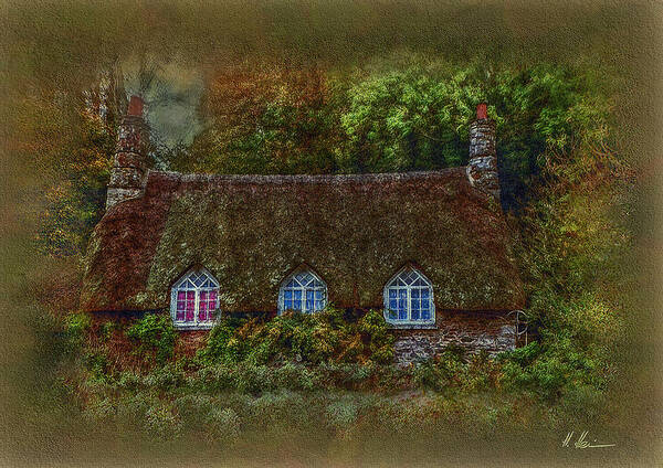 England Art Print featuring the photograph Devonshire Cottage - Throw Pillow by Hanny Heim