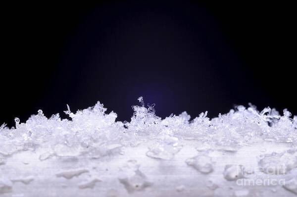 Snowflake Art Print featuring the photograph Diamond in the Rough by Luke Moore