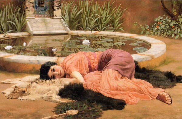 John Art Print featuring the painting Dolce far Niente or Sweet Nothings 1904 by Philip Ralley