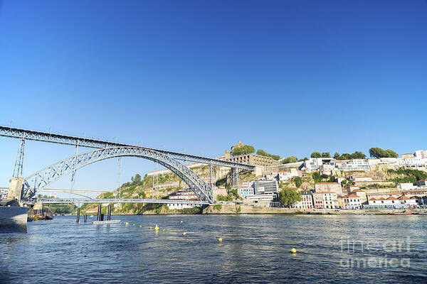 Architecture Art Print featuring the photograph Dom Luis Bridge Porto Portugal by JM Travel Photography