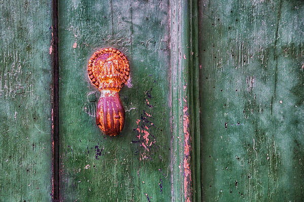 Knocker Art Print featuring the photograph Door knocker by Paulo Goncalves