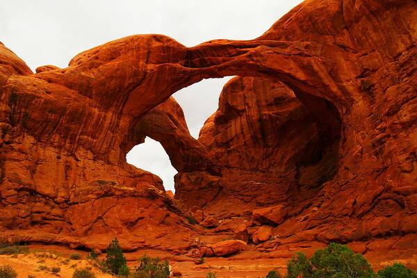 Arches Art Print featuring the photograph Double Arches by Jeff Swan