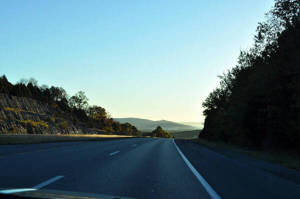 Road Art Print featuring the photograph Driving Through the Mountains of Alabama by Verana Stark