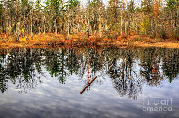 Line Art Print featuring the photograph Drop Line by Brenda Giasson