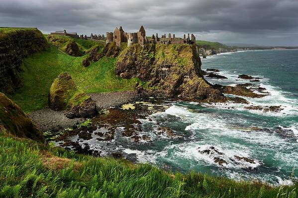 Tranquility Art Print featuring the photograph Dunluce Castle, Northern Ireland by Andrea Pistolesi