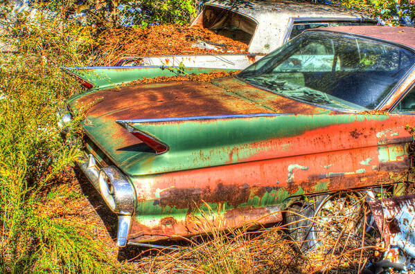 Early Art Print featuring the photograph Early 1960s Cadillac by Douglas Barnett