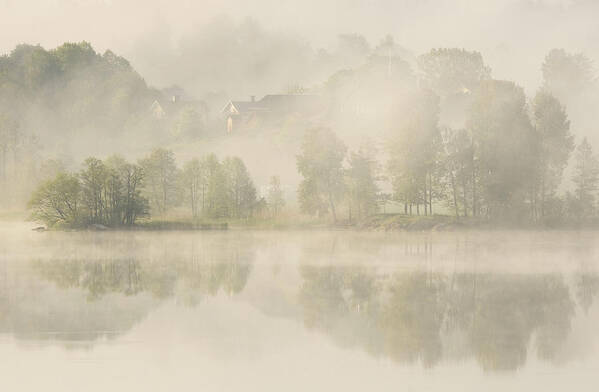 Early Art Print featuring the photograph Early Morning. by Allan Wallberg