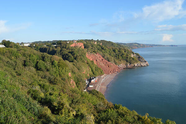 Devon Art Print featuring the photograph East Devon Coast Line by Alan Hepworth Photography