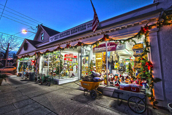 East Moriches Hardware Art Print featuring the photograph East Moriches Hardware by Robert Seifert