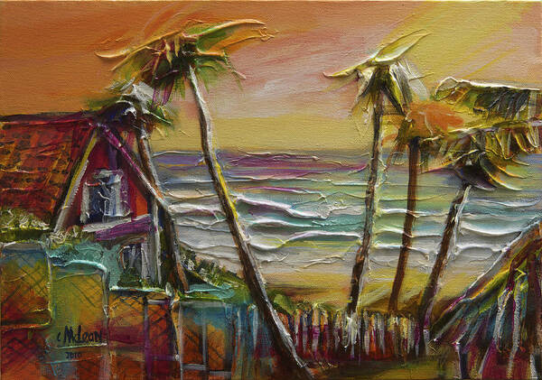 Abstract Art Print featuring the painting Easter Unwind Mayaro 1 by Cynthia McLean