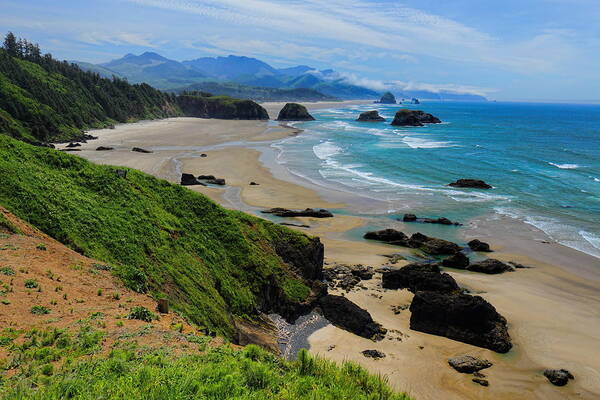 Pacific Northwest Art Print featuring the photograph Ecola State Park Beach by Dale Kauzlaric