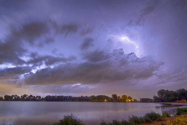 Lightning Art Print featuring the photograph Electrical Arcing Cloud by James BO Insogna