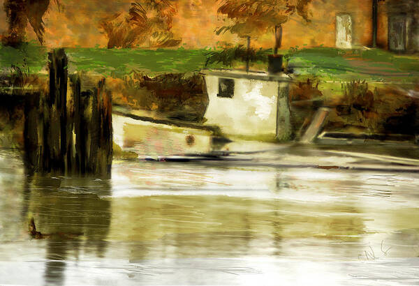 Boat Art Print featuring the photograph Employee Parking by Dale Stillman
