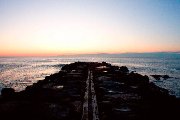 Atlantic Ocean Art Print featuring the photograph End of the Road by Jon Emery