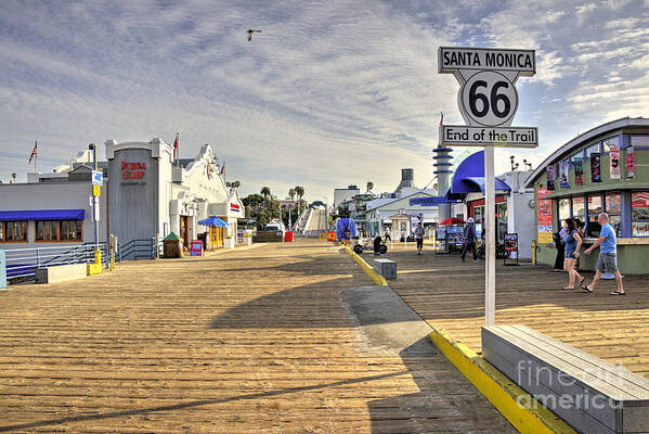 Route 66 Art Print featuring the photograph End of the Trail by Rob Hawkins