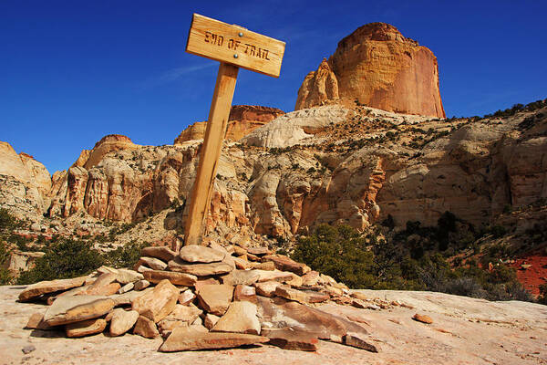 Daniel Woodrum Art Print featuring the photograph End of Trail at Golden Throne by Daniel Woodrum