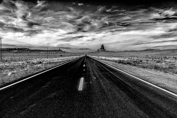 Arizona Art Print featuring the photograph Endless Road Rt 163 by Louis Dallara