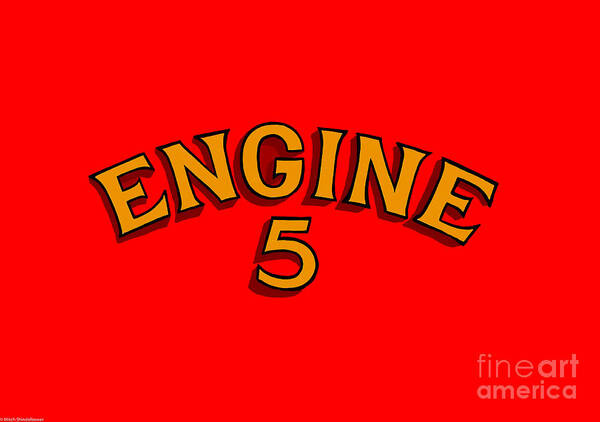 Engine 5 Art Print featuring the photograph Engine 5 by Mitch Shindelbower