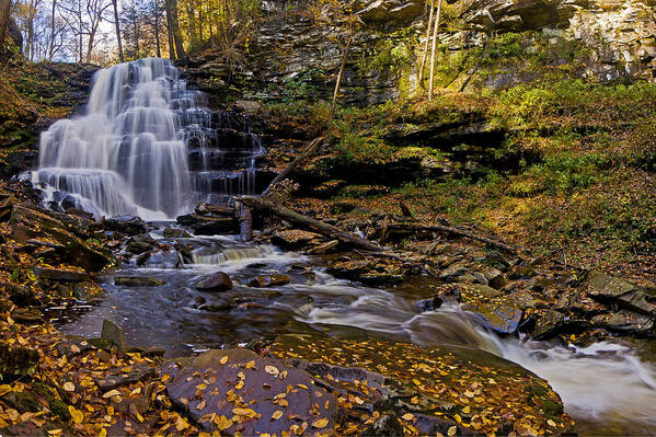 New England Art Print featuring the photograph Erie Falls by Ulrich Burkhalter