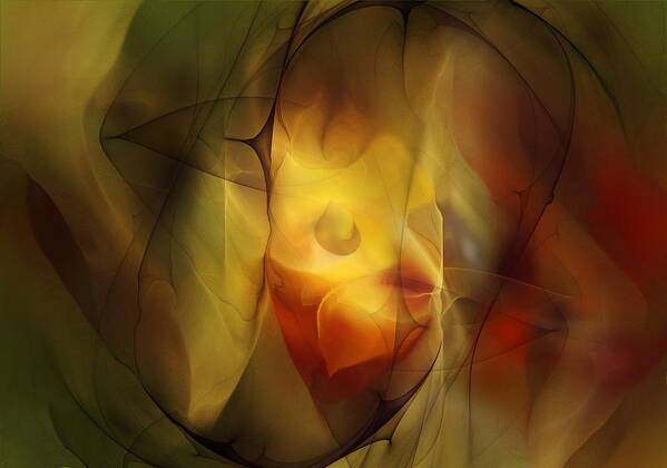 Erotic Art Print featuring the digital art Erotic Light by David Lane