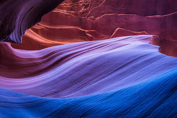 Lower Art Print featuring the photograph Eternal Wave - Slot Canyon Photograph by Duane Miller