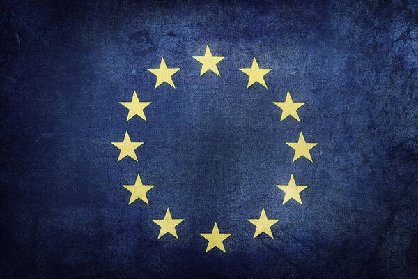 Flags Art Print featuring the photograph European Union by Les Cunliffe