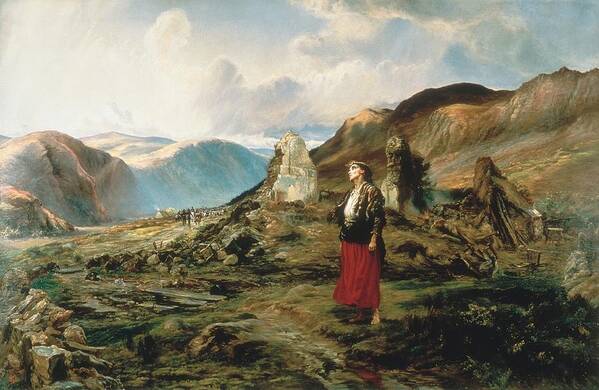 Elizabeth Thompson (lady Butler) - Evicted 1880 Art Print featuring the painting Evicted by MotionAge Designs