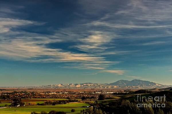 California Art Print featuring the photograph Fall Color Over the Valley by Christopher Conley