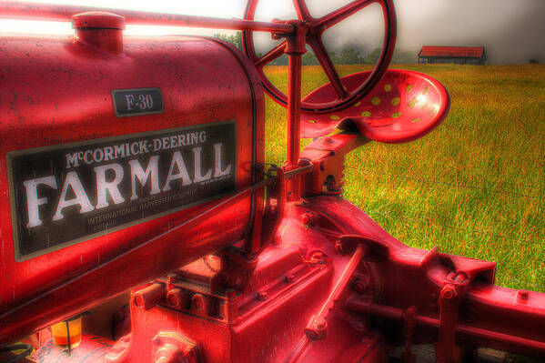 Farmall Tractor Art Print featuring the photograph Farmall Morning by Michael Eingle