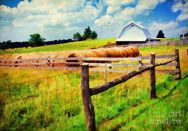 Agricultural Art Print featuring the photograph Farming by Darren Fisher