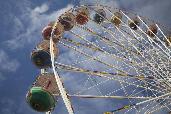 Blackpool Art Print featuring the photograph Festive Ferris Wheel by Laura Tucker