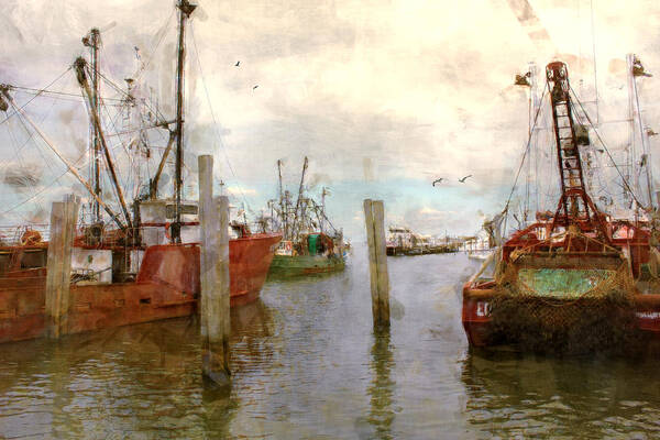 Fishing Art Print featuring the photograph Fishing Fleet by John Rivera