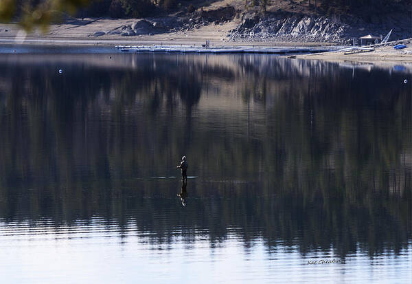 Fishing Art Print featuring the photograph Fishing the Missouri River by Kae Cheatham