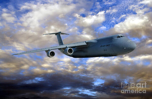 C-5 Art Print featuring the photograph Flight of the Galaxy by Olivier Le Queinec