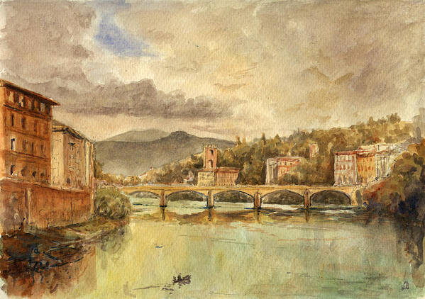 Florence Art Print featuring the painting Florence by Juan Bosco