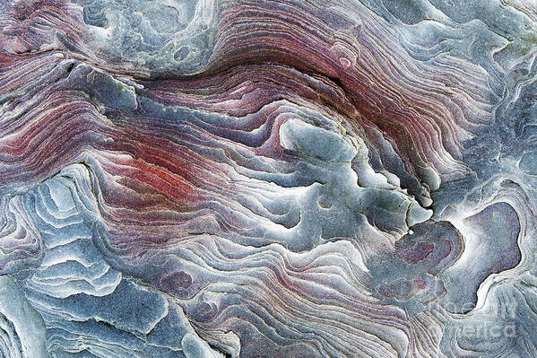 Sandstone Art Print featuring the photograph Flow of Erosion by Tim Gainey