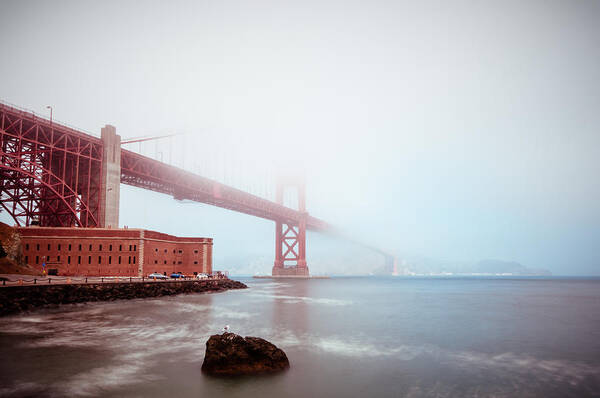 Bay Area Art Print featuring the photograph Foggy Bay by Brian Bonham