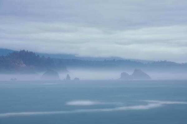 Fog Art Print featuring the photograph Foggy Coastline by Mark Alder