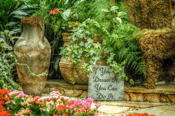 Garden Art Print featuring the photograph Follow Your Dreams by Jean Connor