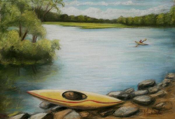 Forge Pond Art Print featuring the painting Forge Pond by Melinda Saminski