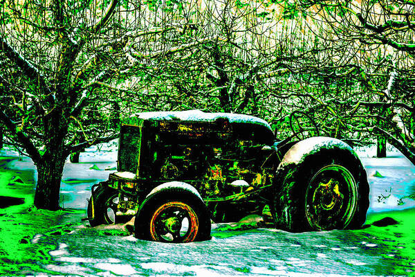 Car Art Print featuring the photograph Forgotten by VRL Arts